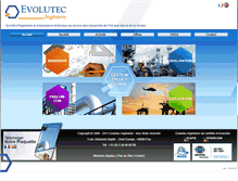 Tablet Screenshot of evolutec-ingenierie.com